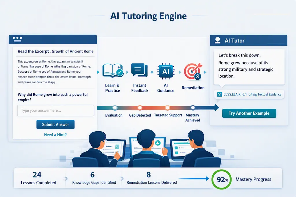 AI tutoring engine